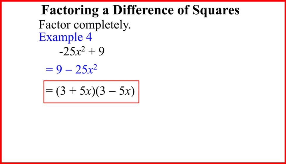 Factoring Review | Math On Wheels